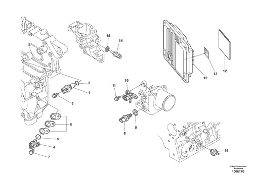 Kubota 1J433-59051 Contrôleur 112500-0550 Carte d'ordinateur VOE17429851 Pour EC140D EC120D 0