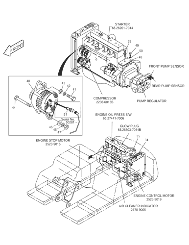 300901-00206 DX255LC Alternator 300901-00034 Alternator For DX340LC Excavator 0